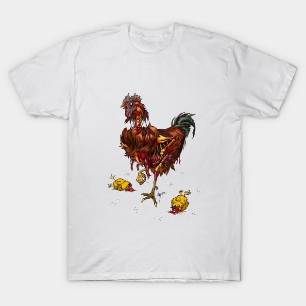 zombie cock T-Shirt by nedesem